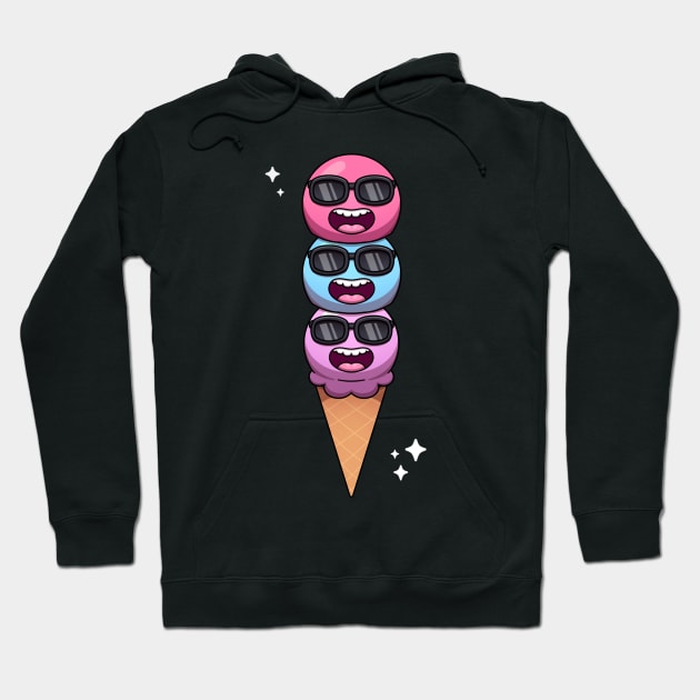 Cool Ice Cream Hoodie by TheMaskedTooner